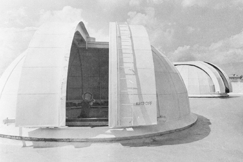 Domes on top of Angell Hall